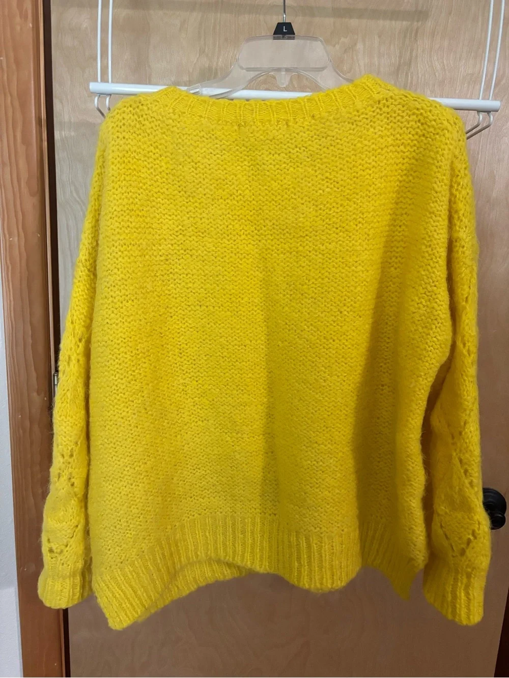 Anthropologie Soft Knit Yellow Women's Sweater - Picture 3 of 4